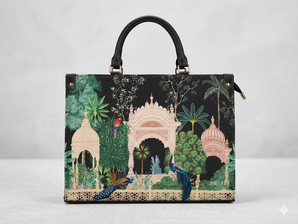 Mughal Garden Print Tote Bag