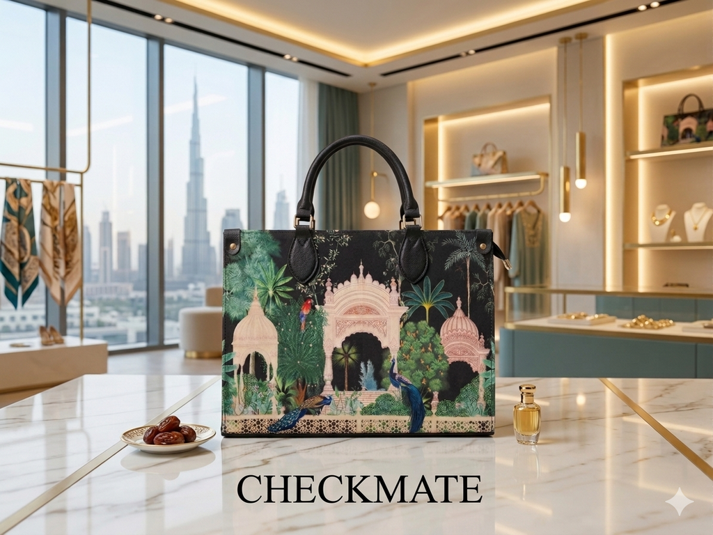 Mughal Garden Print Tote Bag
